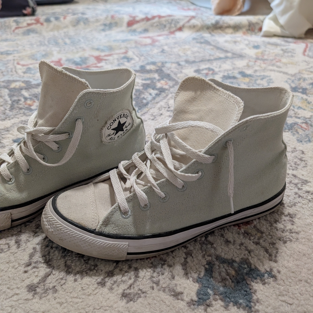 Converse High Top Sneakers - Sage & Cream
